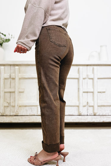 Love Ya Latte By Saige Denim - Straight Jeans