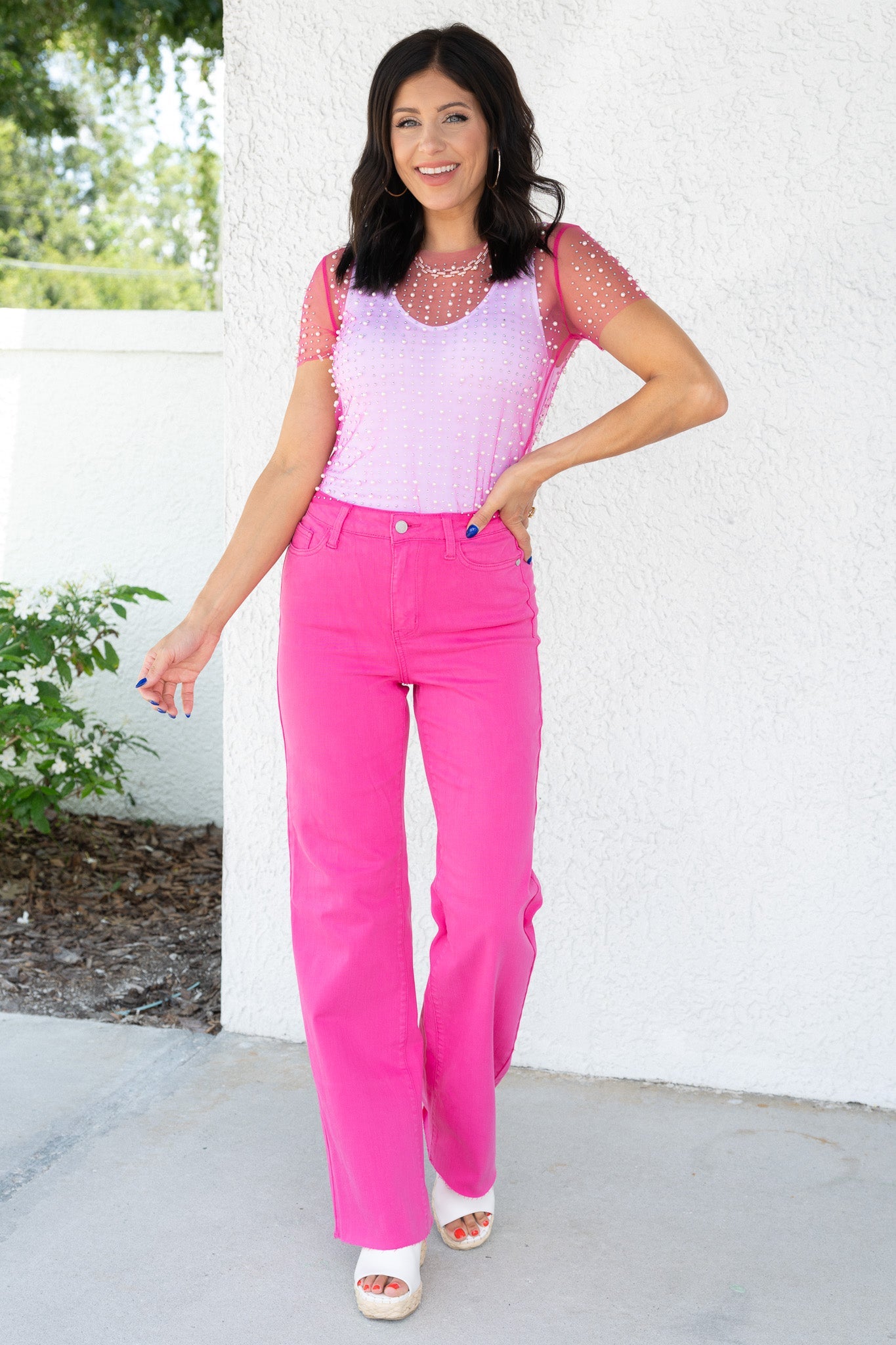 Judy Blue Love At First Sight High Rise Garment Dyed 90's Straight Jeans