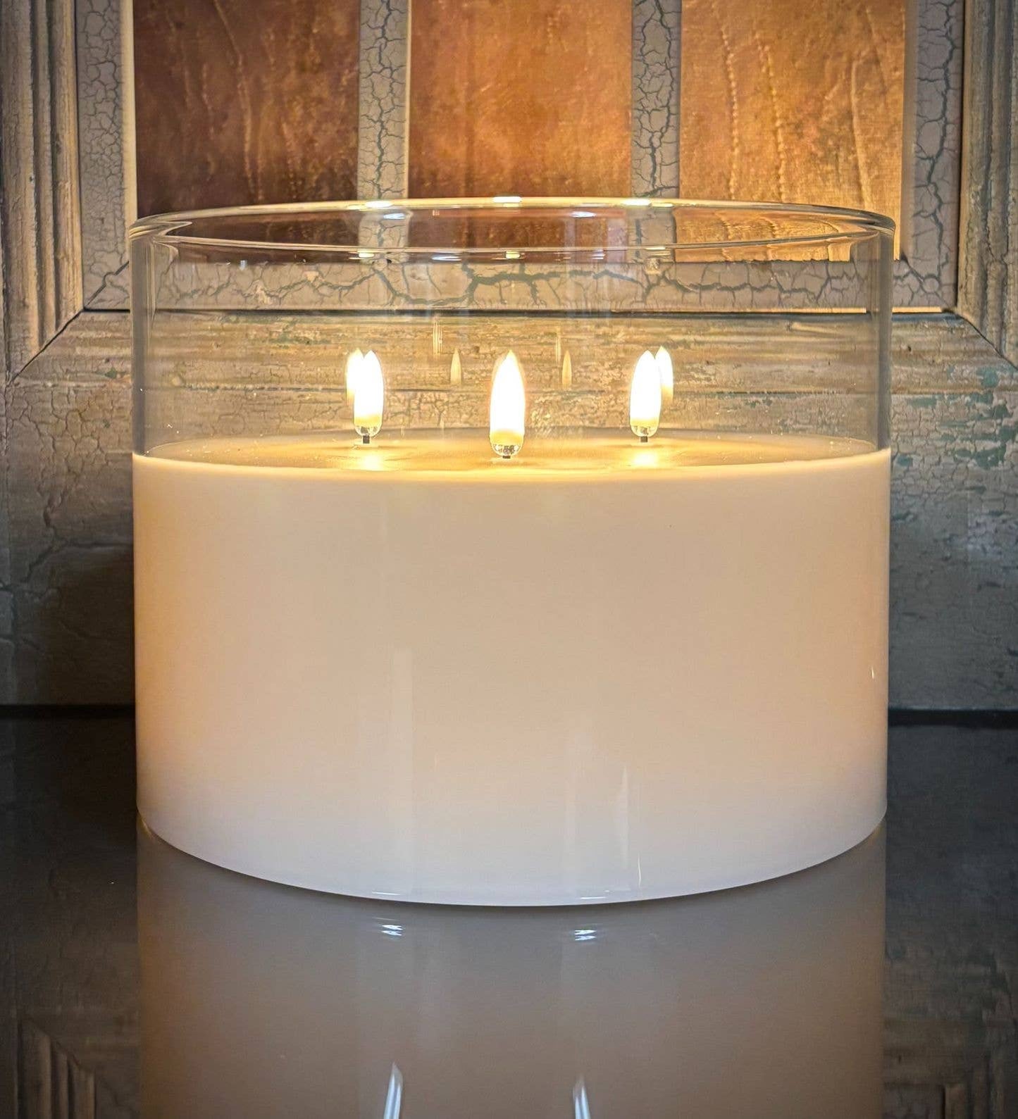8" x 6" Simply Ivory Radiance Ember Tri-Wick Candle
