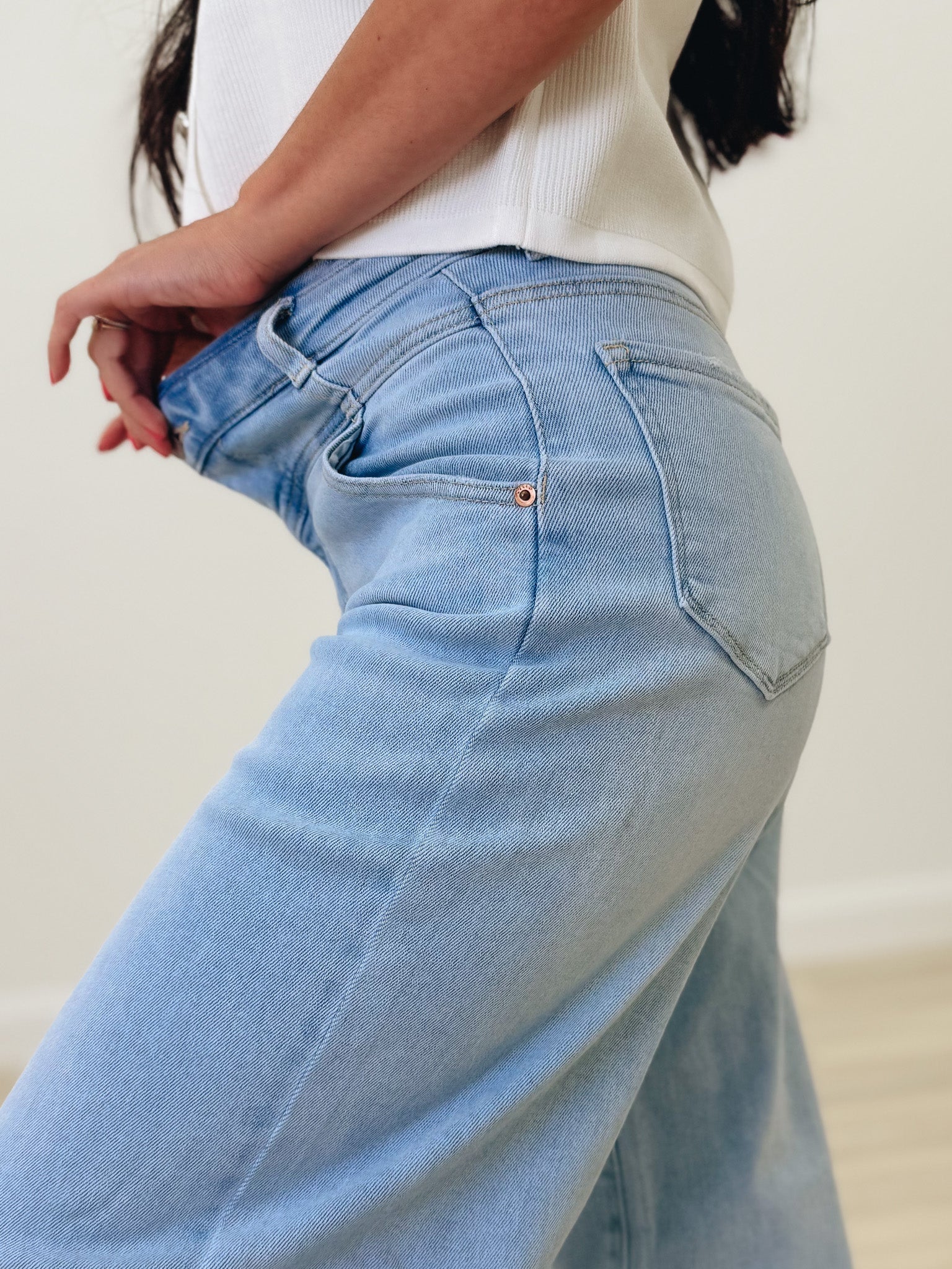 Defined & Divine By Cello - High Rise Wide Leg Jeans