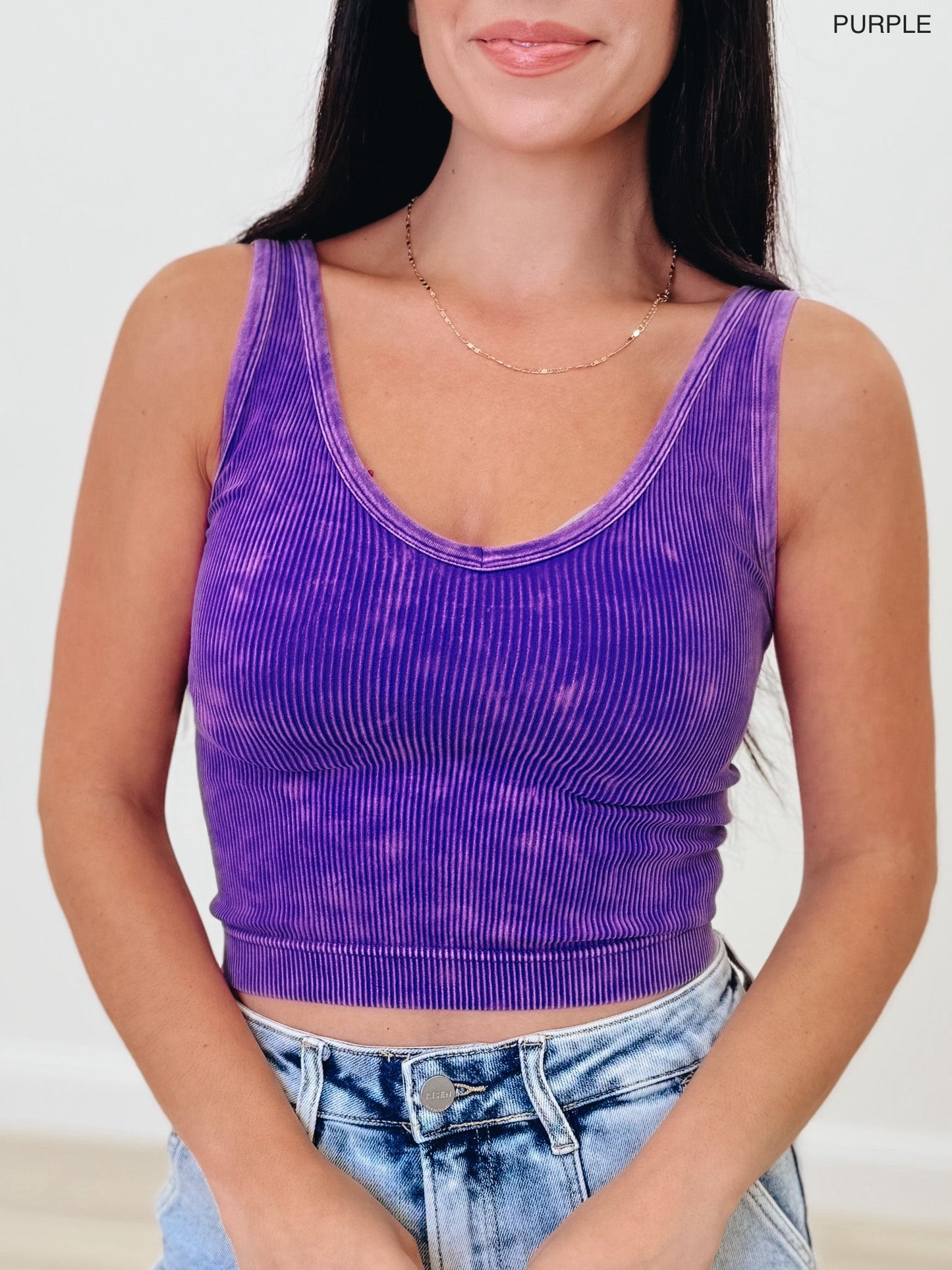 Bare Bliss Reversible Ribbed Seamless Tank Top - 11 Colors!