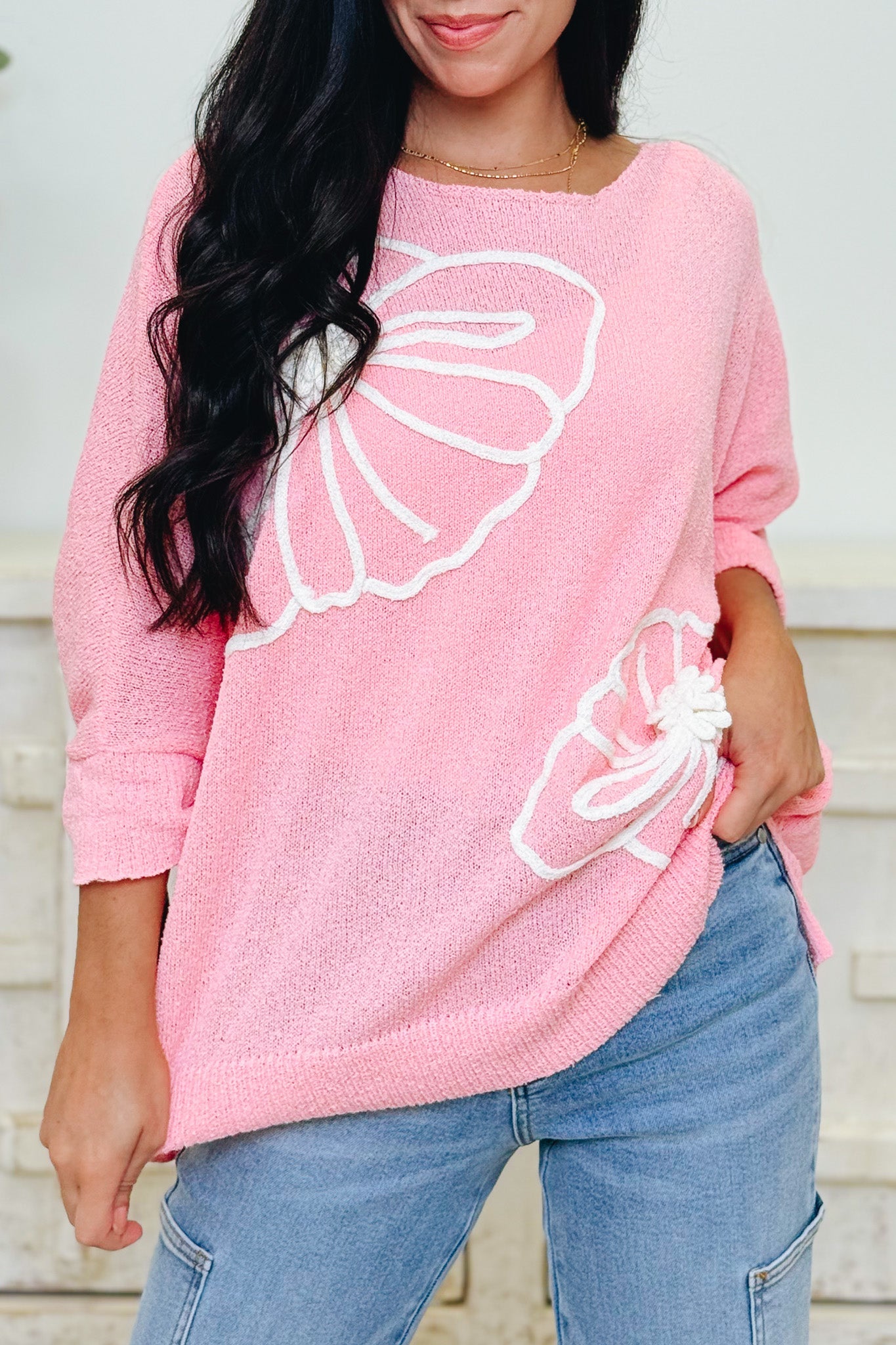 Stitch In Bloom Top - 3 Colors!