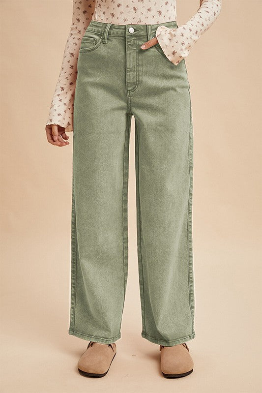 The Harlow Wide Leg Jeans - 2 Colors!