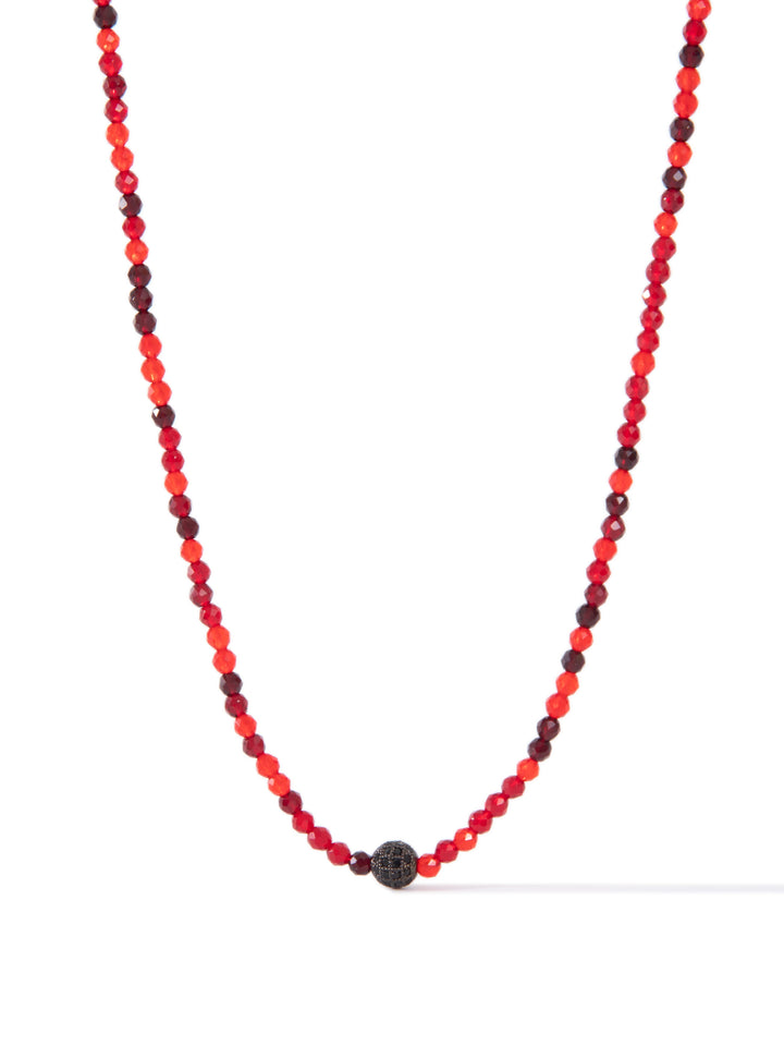 Vampire's Kiss Necklace - Red Black