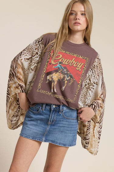 Cowboy Up Leopard Top - 2 Colors!