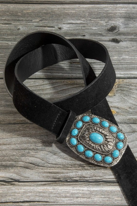 Turquoise Stone Concho Belt