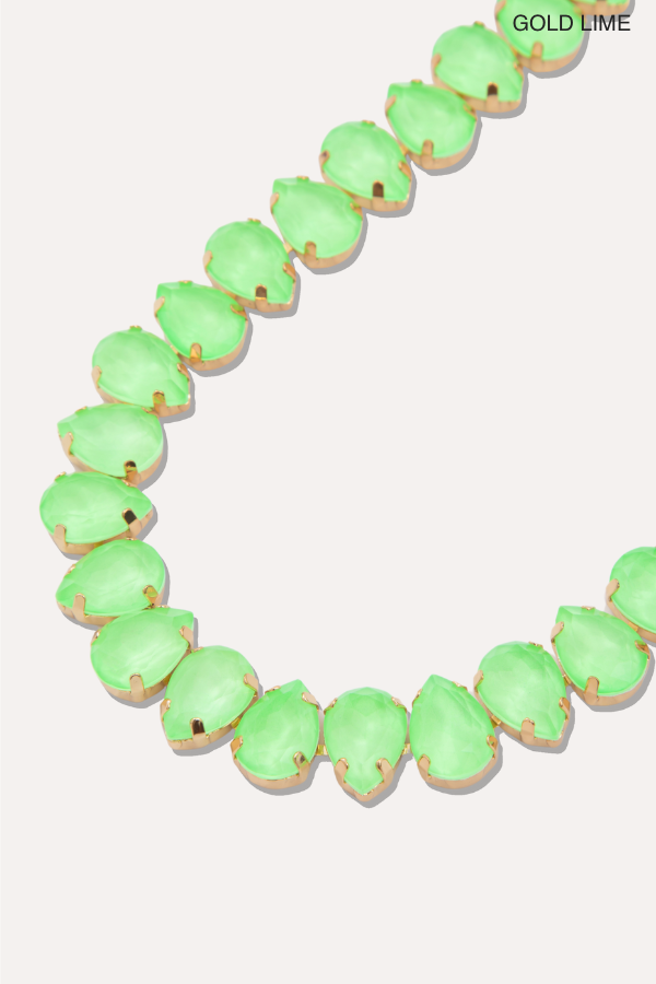 The BABE Neon Crystal Necklace - Multiple Colors!