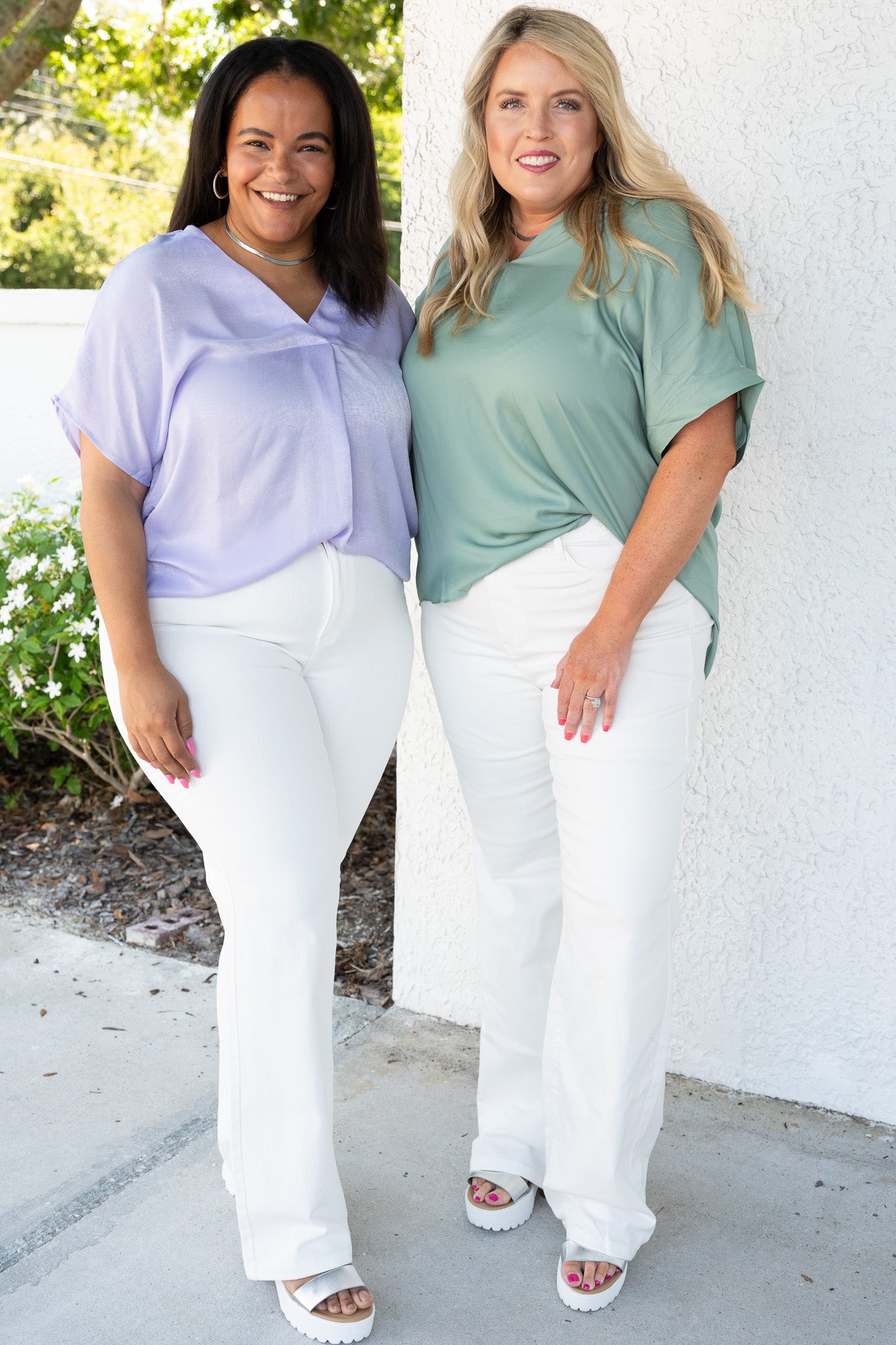 Judy Blue White Horse High Rise Braided Wide Leg Jeans *JB