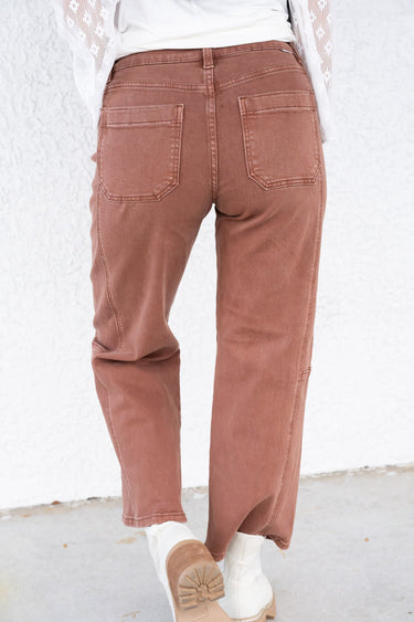 Espresso Yourself By Risen - Wide Barrel Pants - Espresso