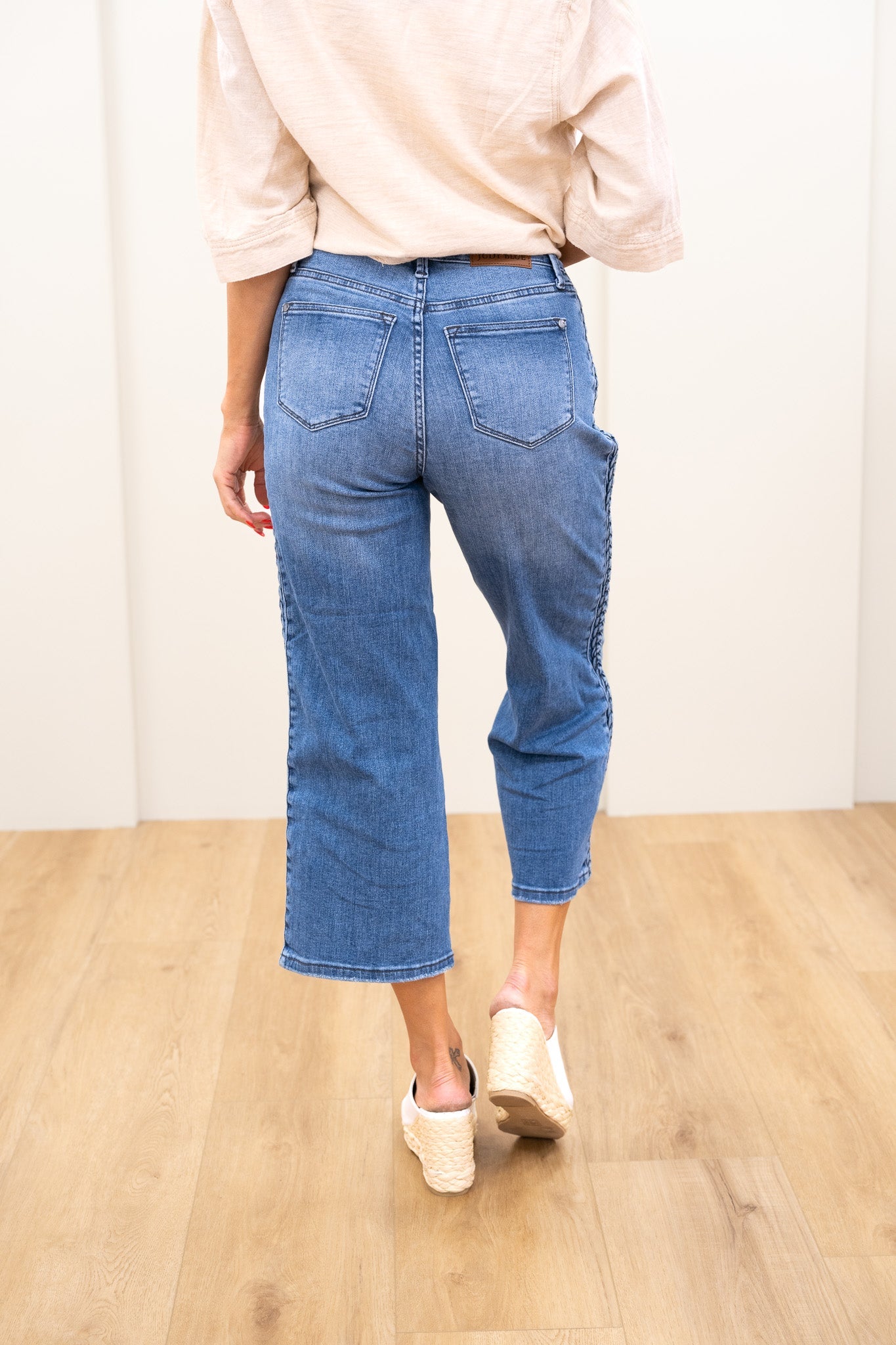 Judy Blue We Belong Together Braided High Rise Jeans