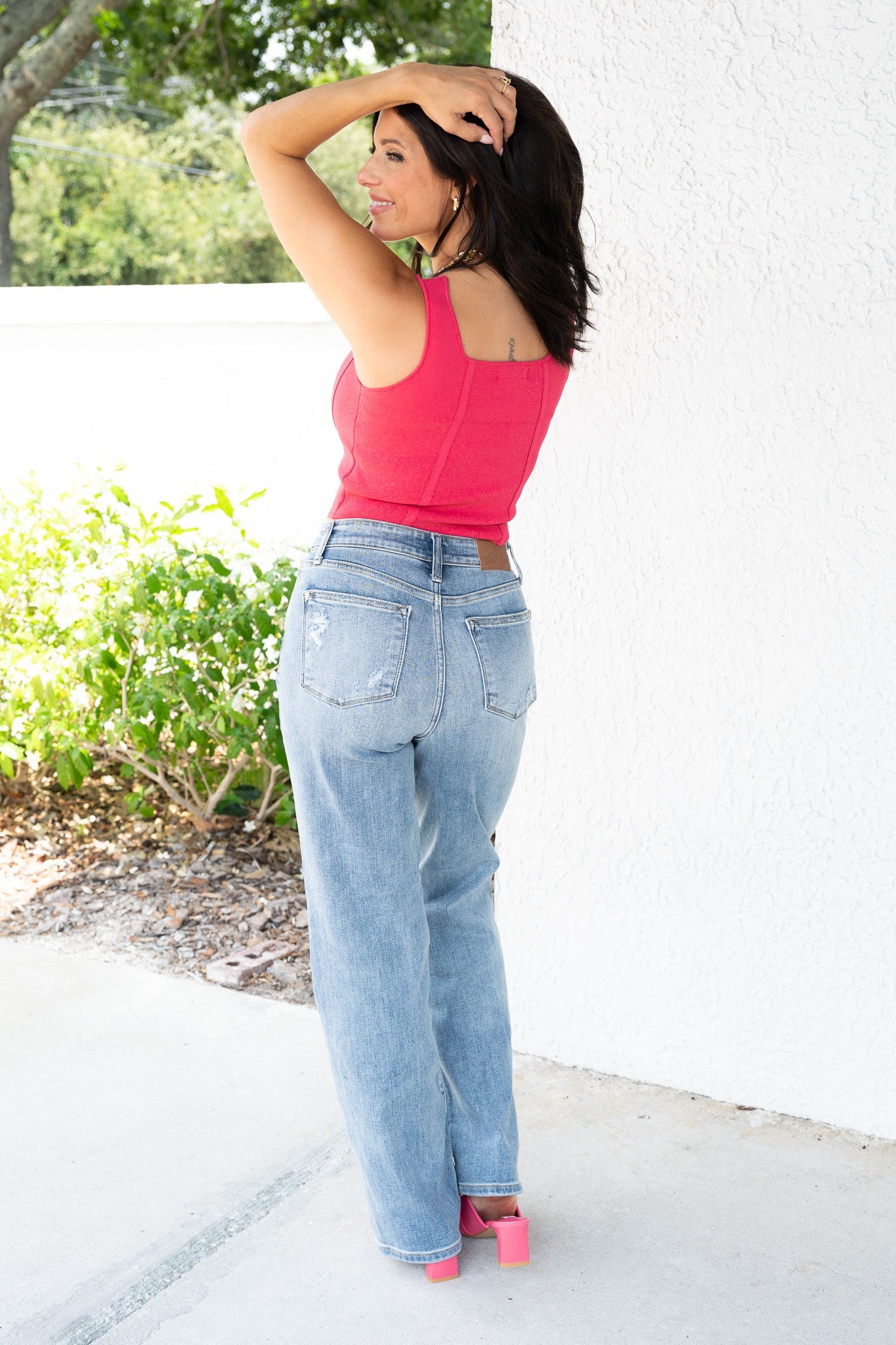 Judy Blue Jennifer High Rise Straight Leg Jeans