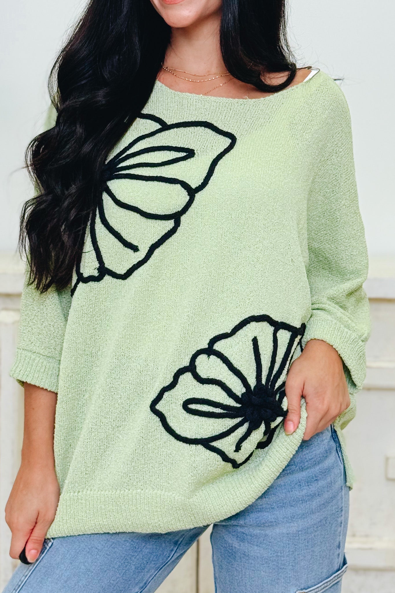 Stitch In Bloom Top - 3 Colors!