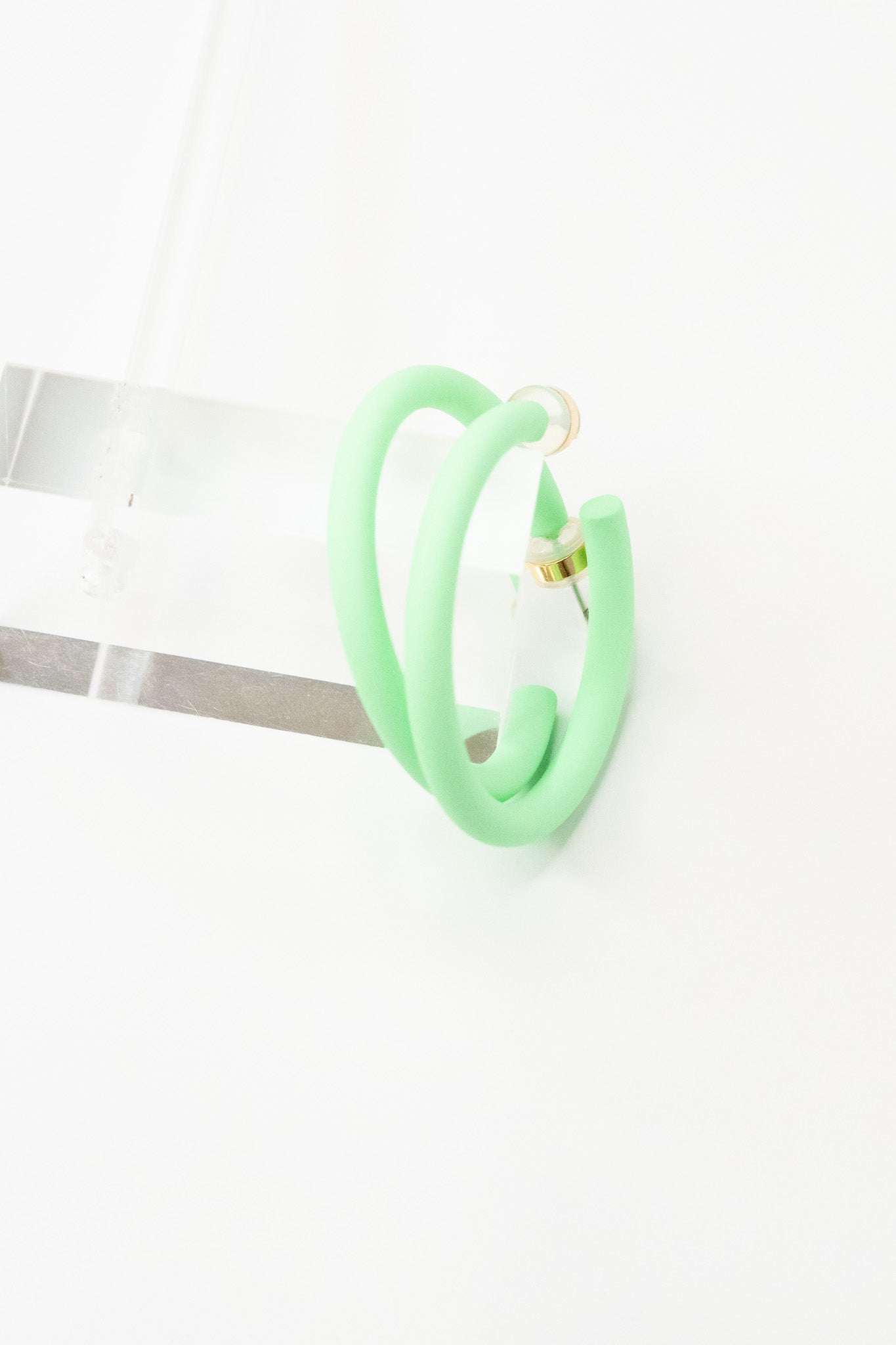 Josefina Earrings Small - Matte Key Lime