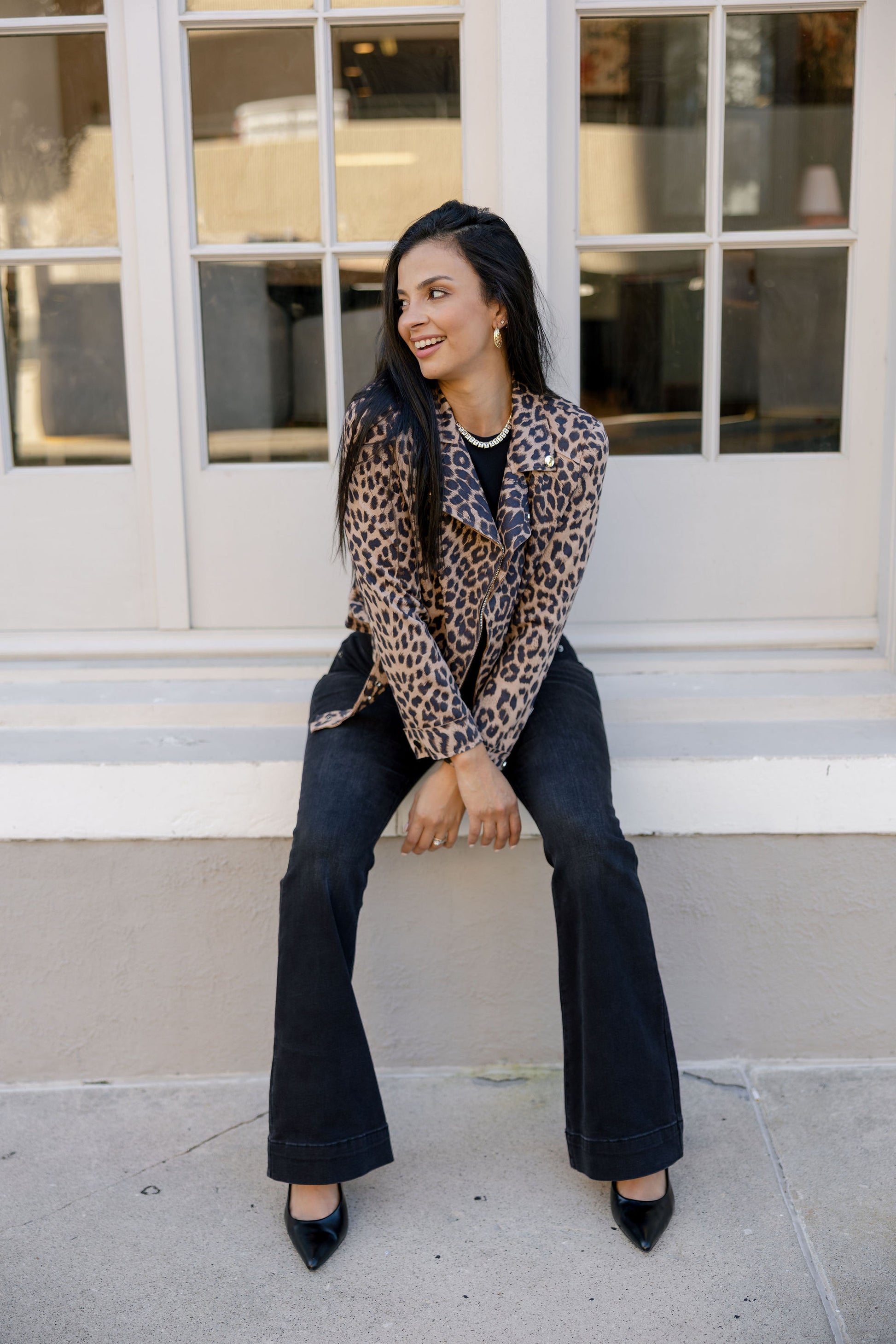 Sexy Back by The Denim BAR  - Flare Jeans in Washed Black - 3 Inseams