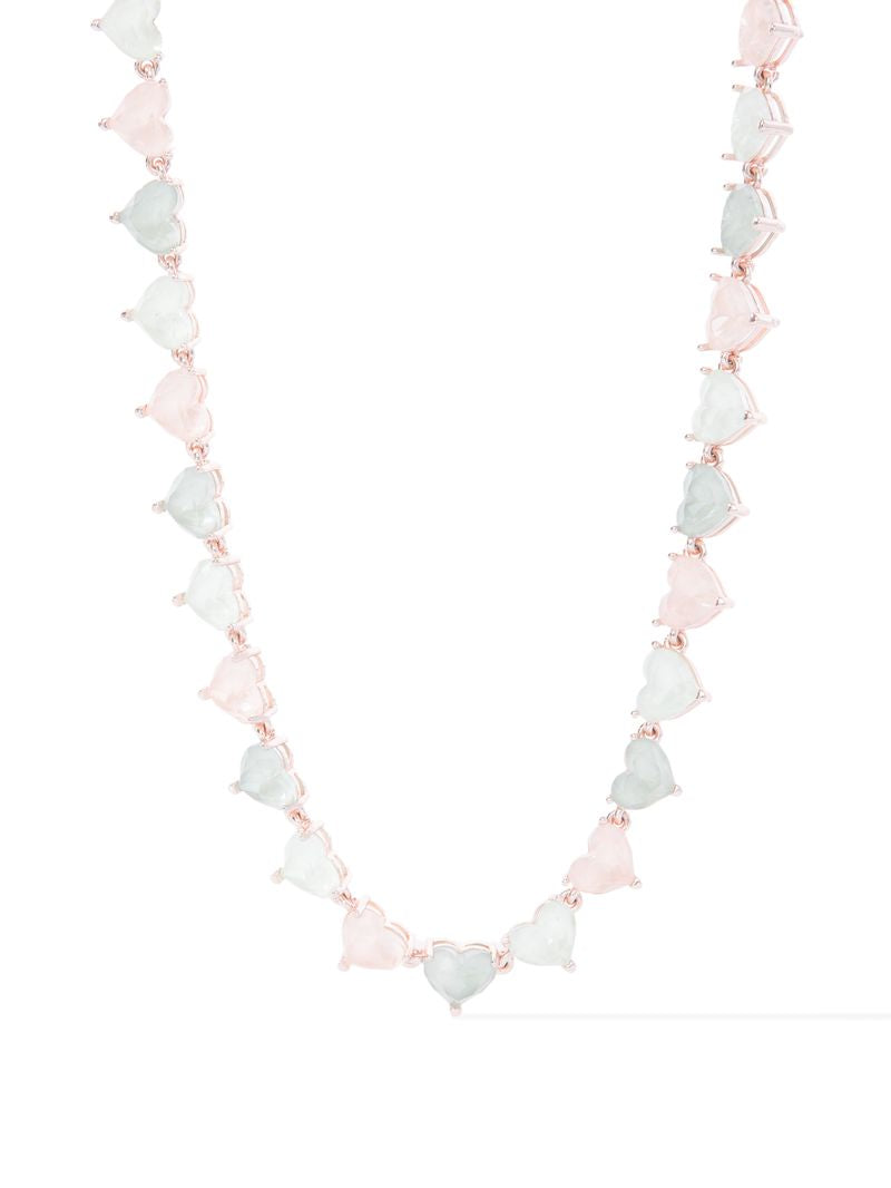 Thoughts Of You Necklace - Metallic Coconut Moonblush