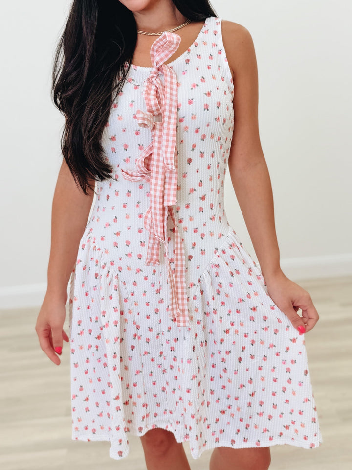 Checks & Balances Floral Dress