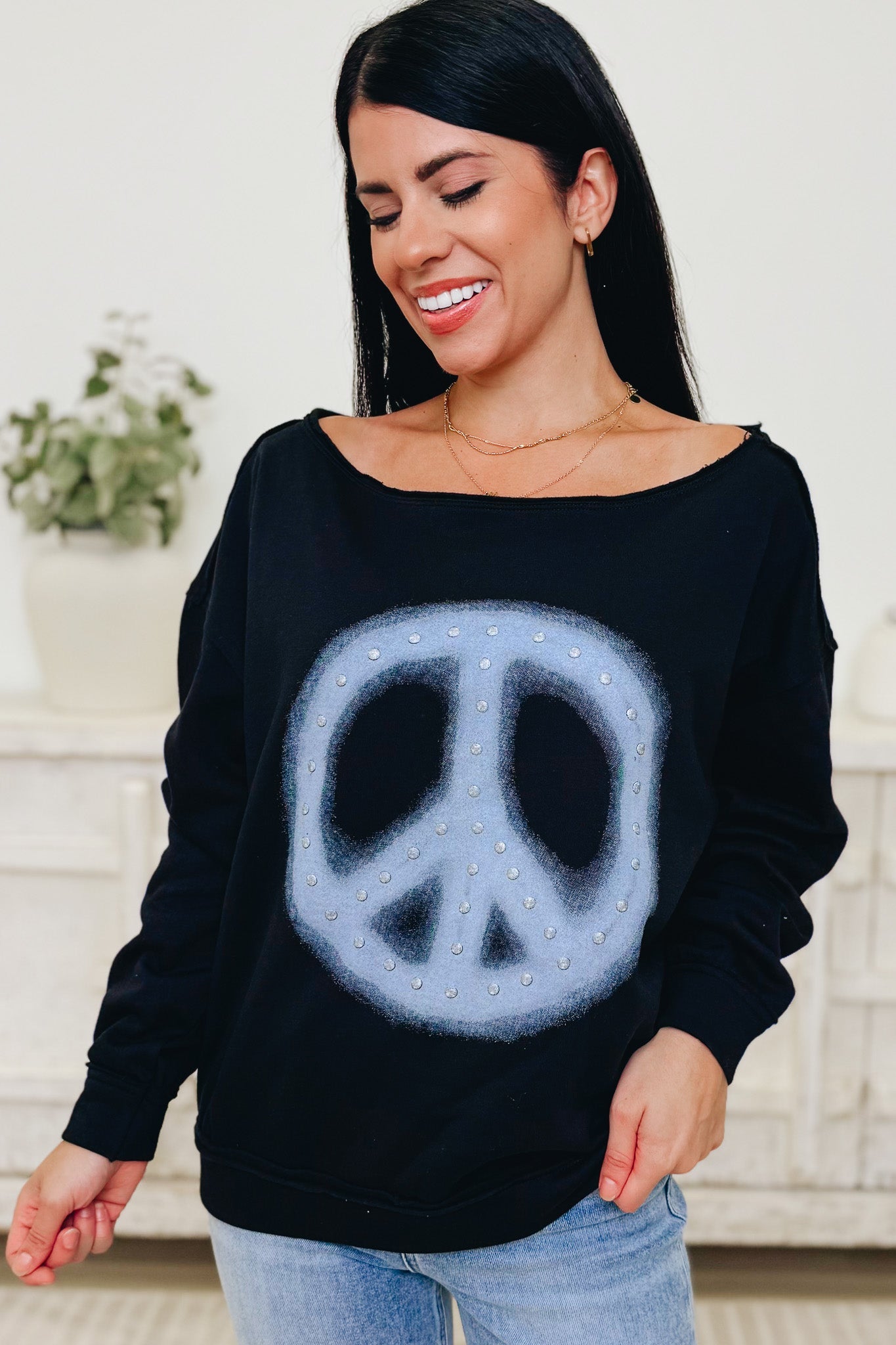 Peace Out Sweatshirt - 2 Colors!