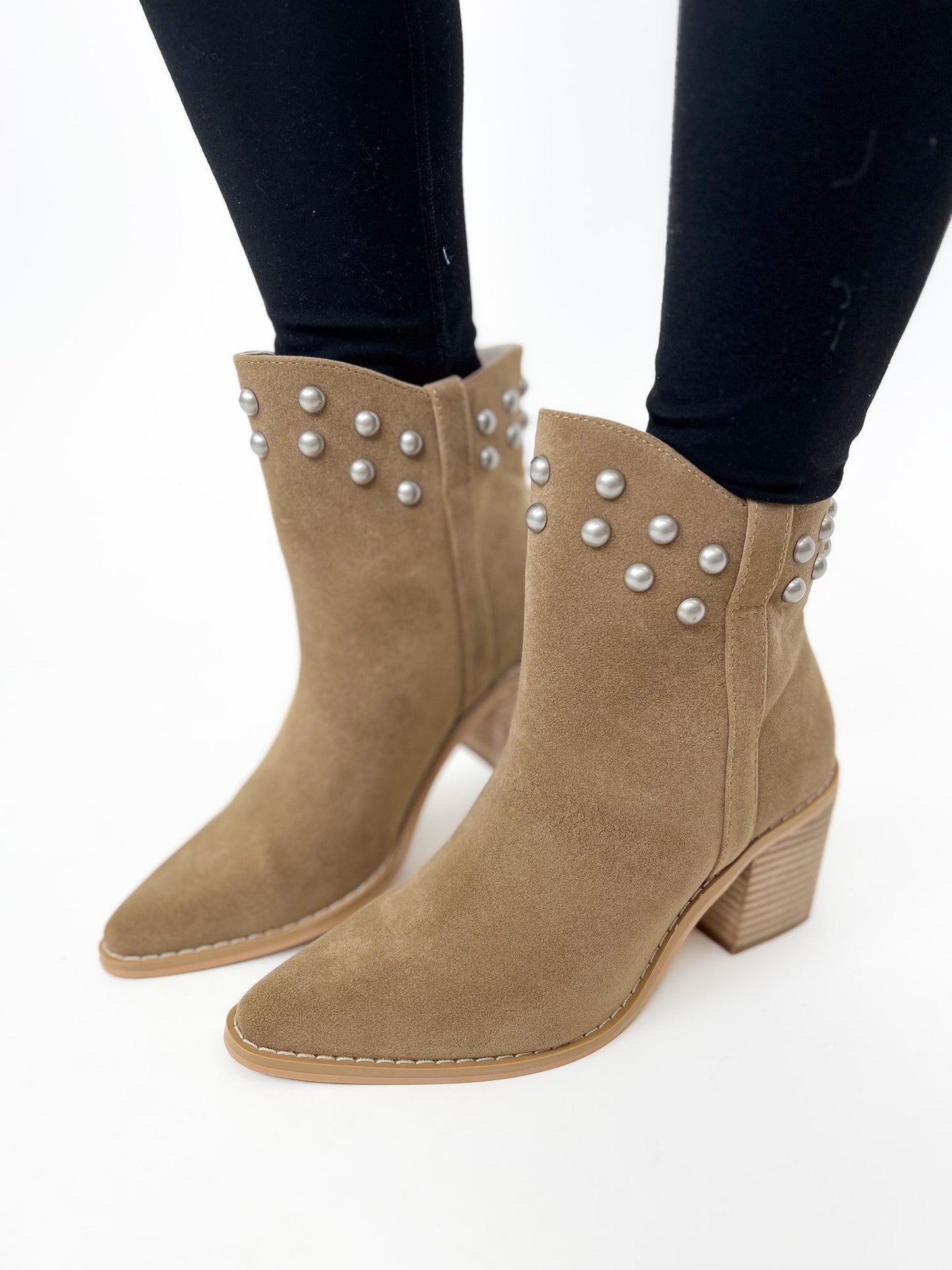 Oasis Society Alofi Booties - Dark Taupe