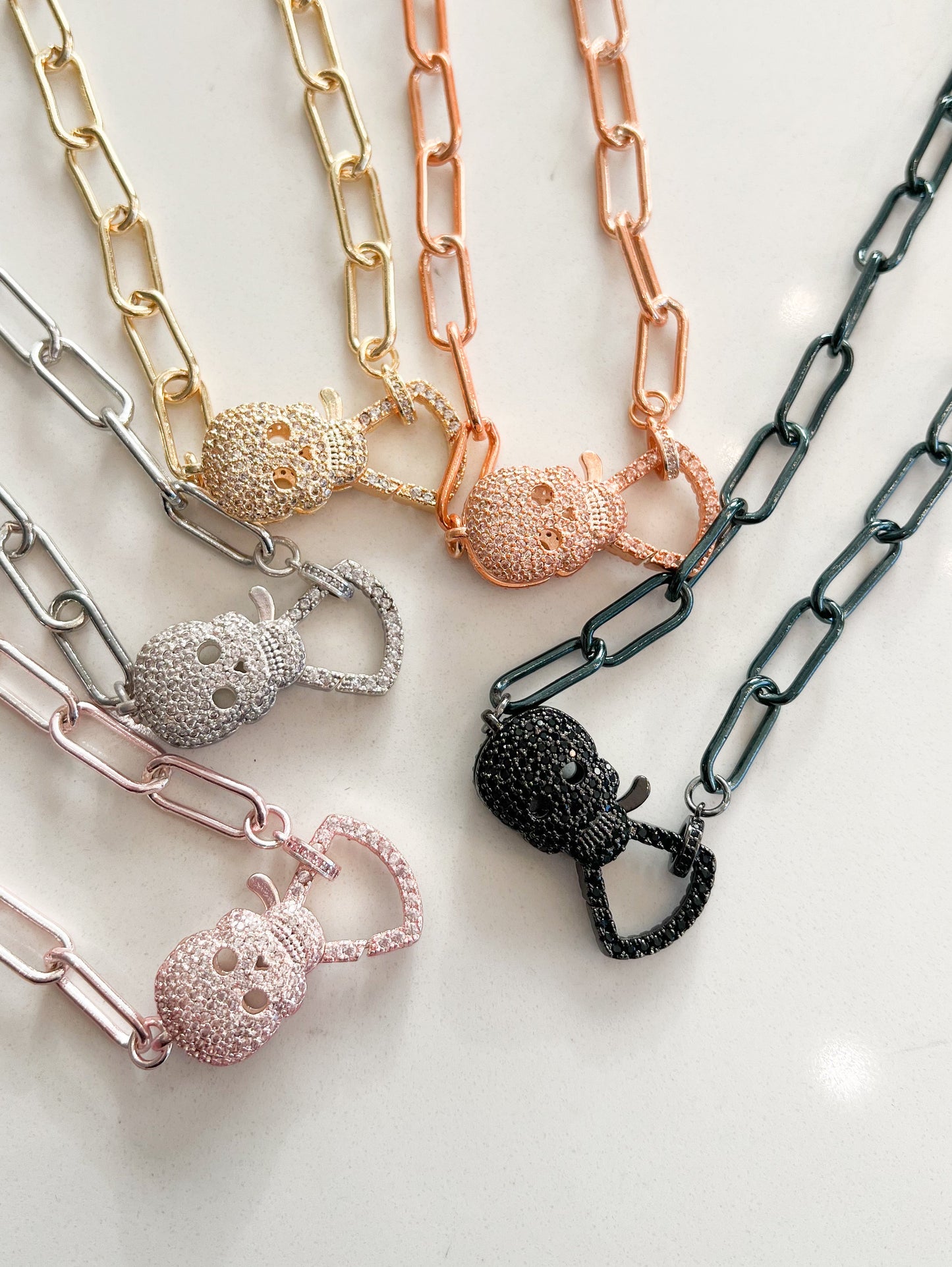 Skully Necklace - Multiple Colors!