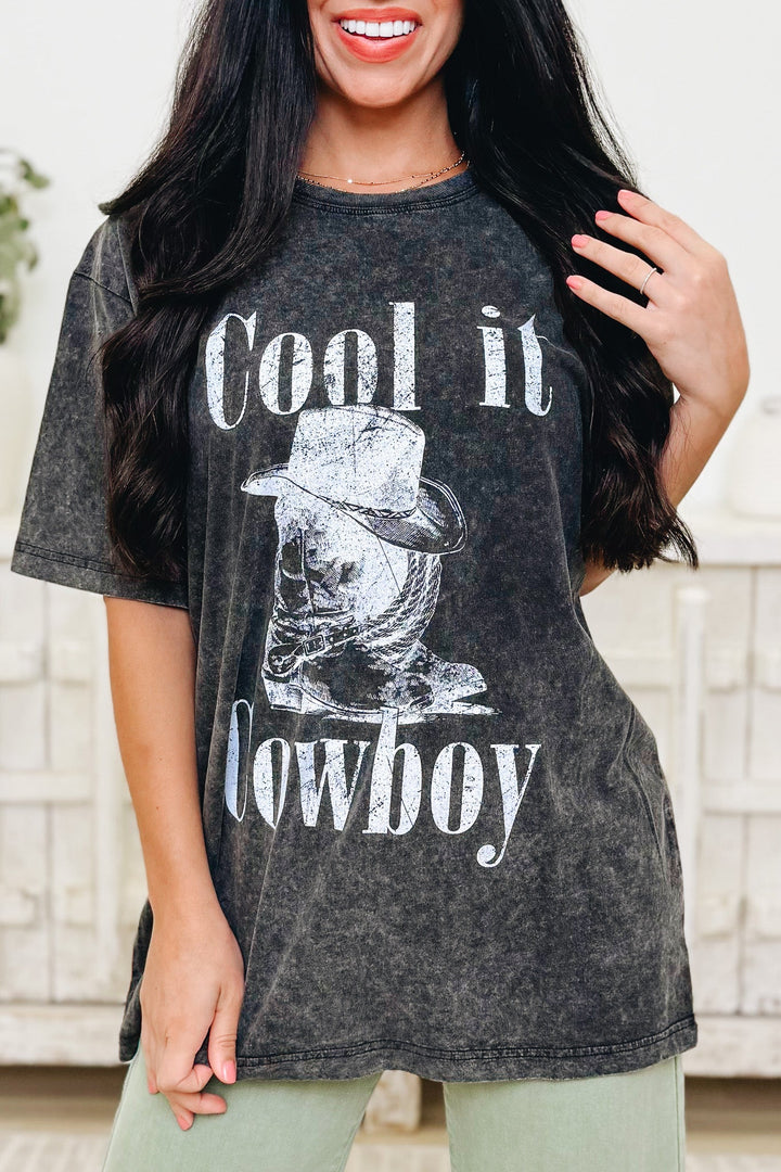 Cool It Cowboy Graphic Tee - 3 Colors!
