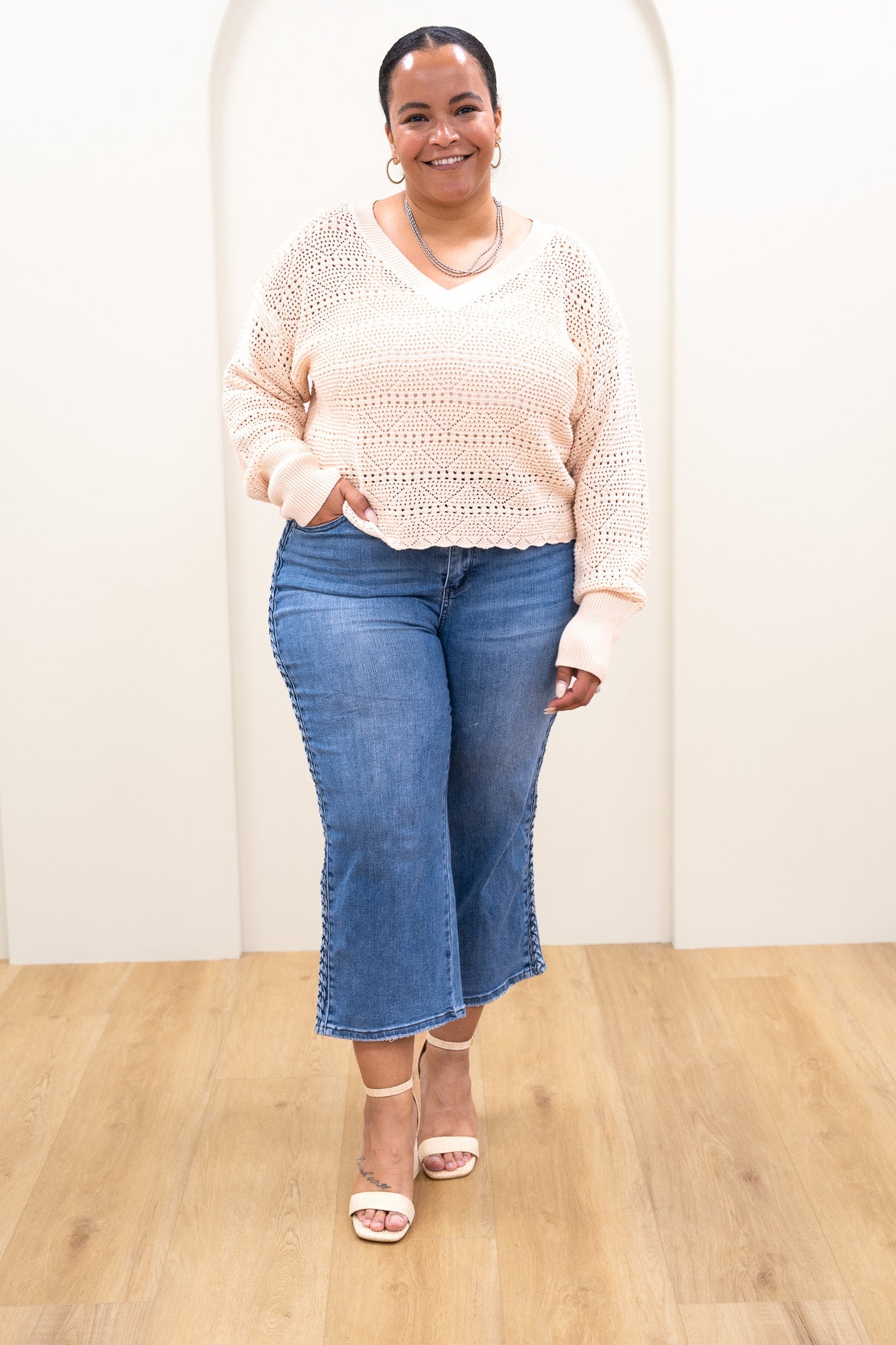 Judy Blue We Belong Together Braided High Rise Jeans