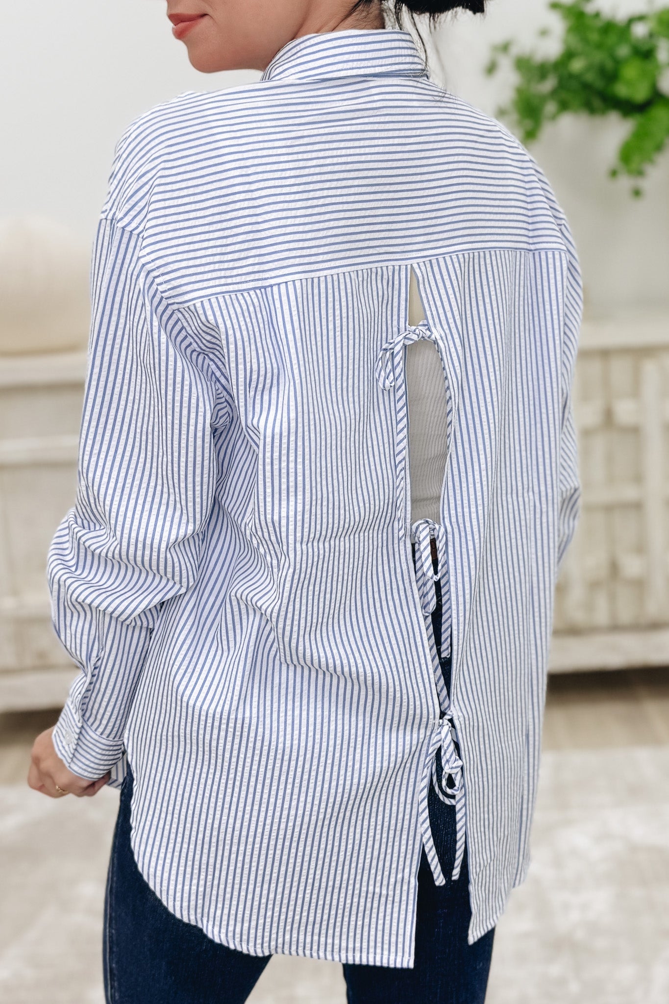 Top Tier Button Down Top - 2 Colors!