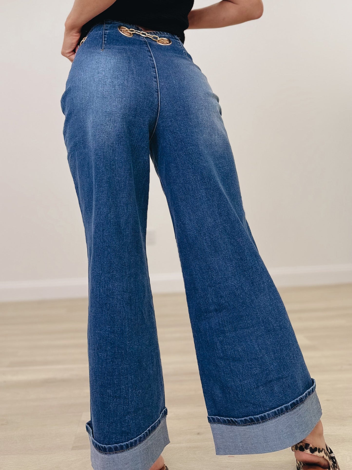 Sweet Surrender Wide Leg Jeans - Medium Wash