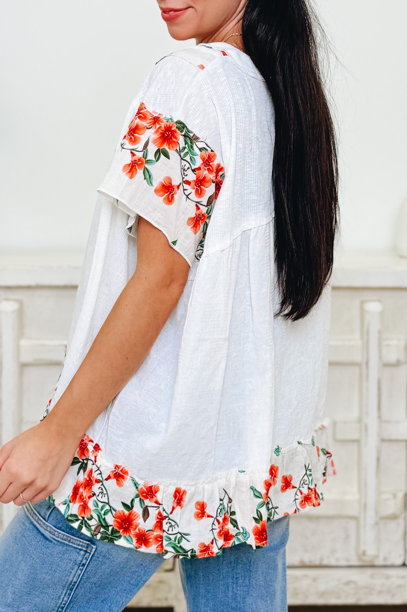 Give Her Flowers Floral Top - 2 Colors!