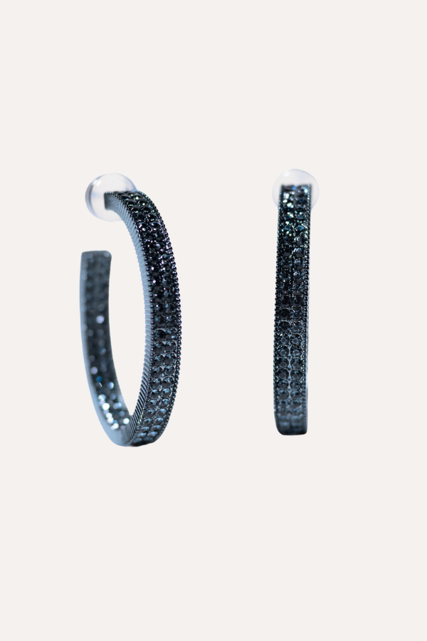 Forever Earrings - Metallic Pearl Black