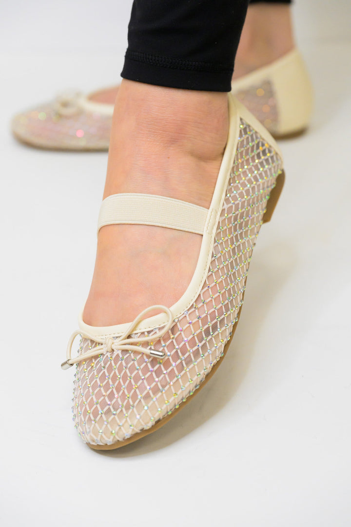 MIA Unica Flats - Bone Mesh