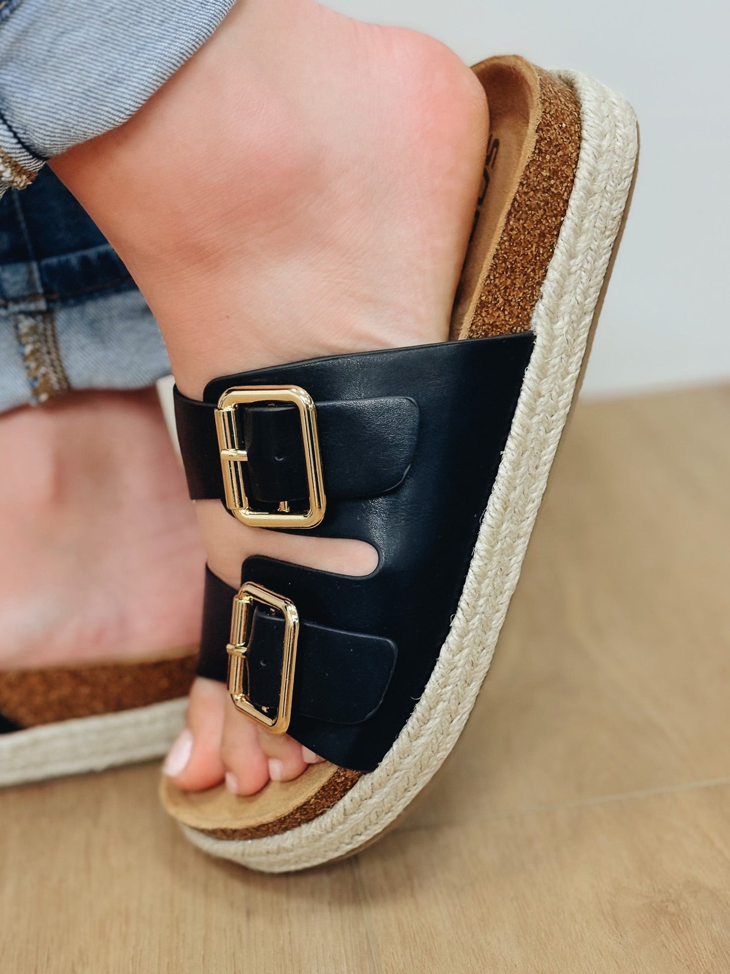The Marfa Platform Sandal - Black