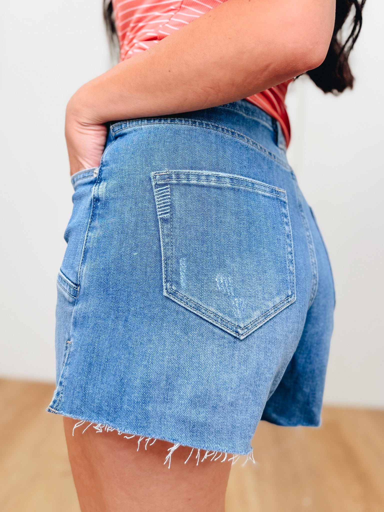 Blue Crush Denim Shorts - Denim