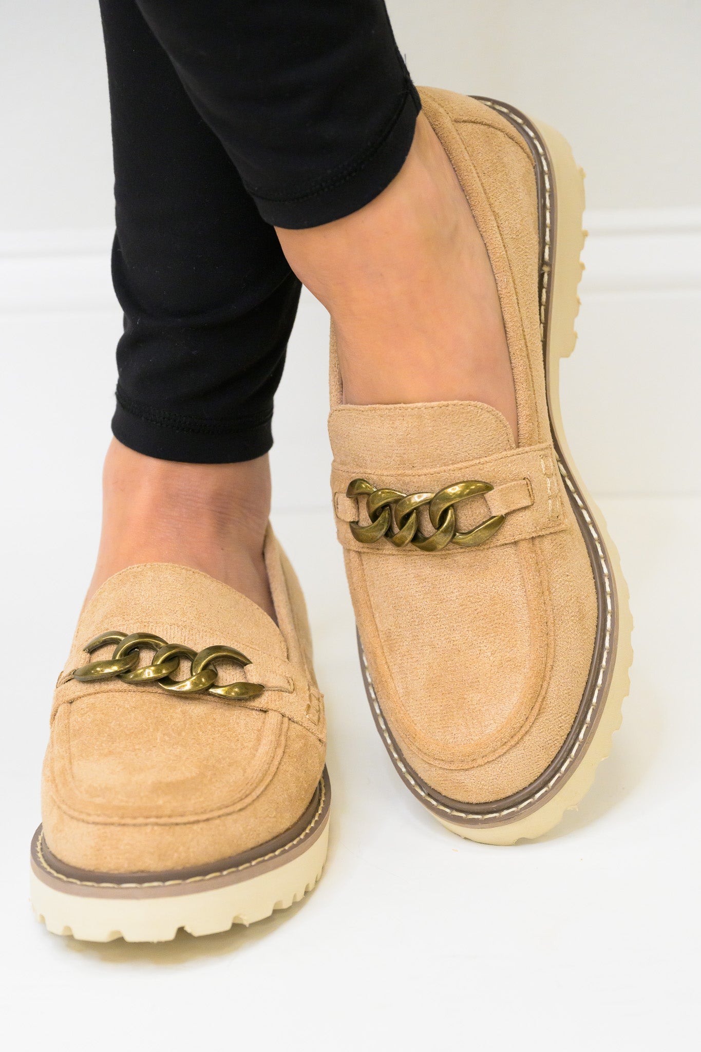 Corky's Literally Loafers - Camel Faux Suede