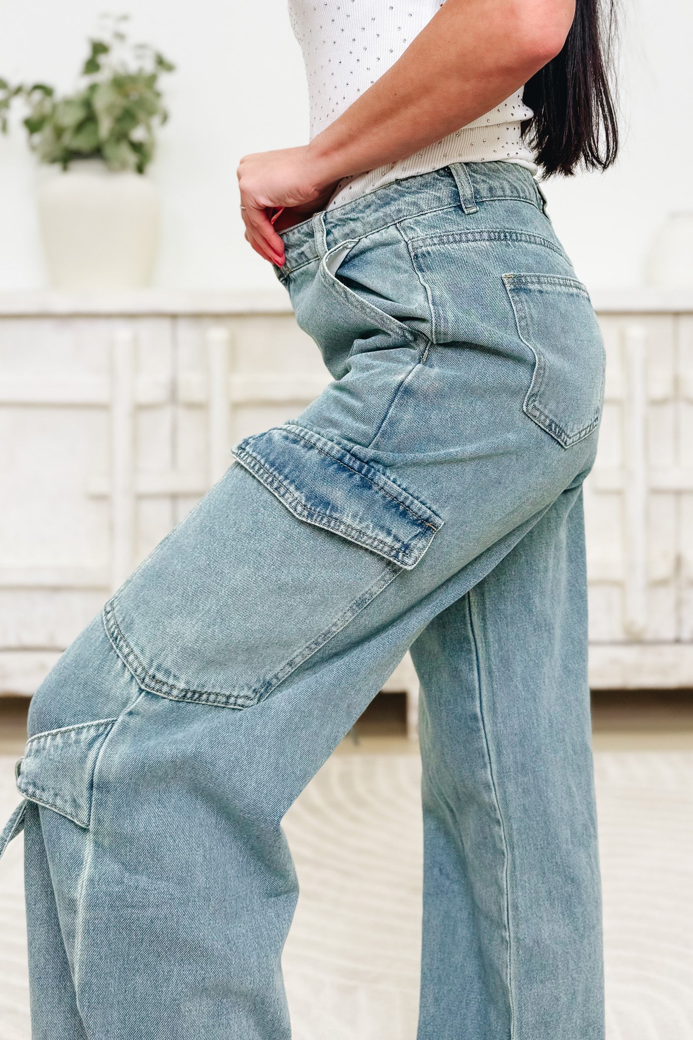 All Tied Up Denim Pants