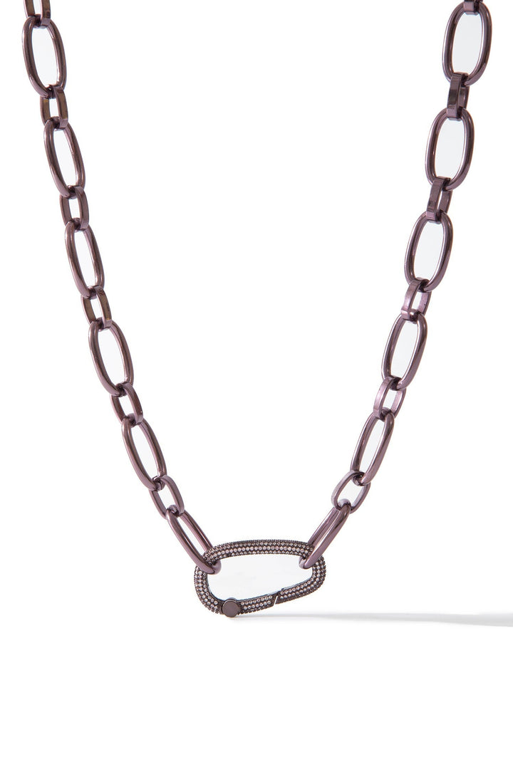 I Want It All Necklace - Liquid Metallic Boysenberry