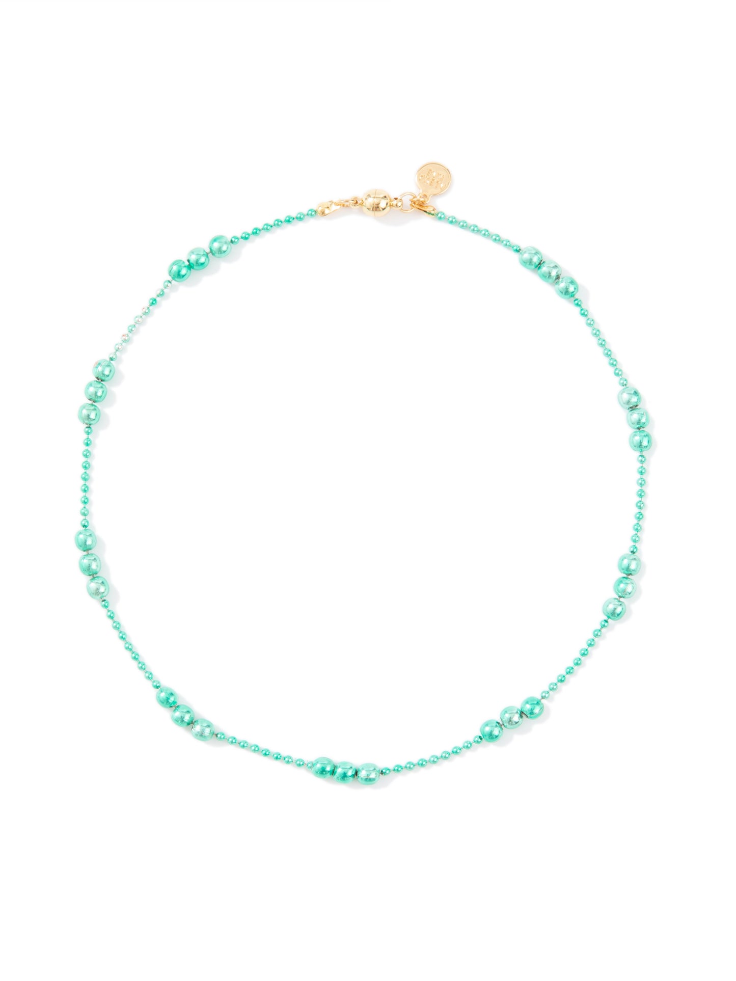Goosebumps Necklace - Metallic Aquamarine
