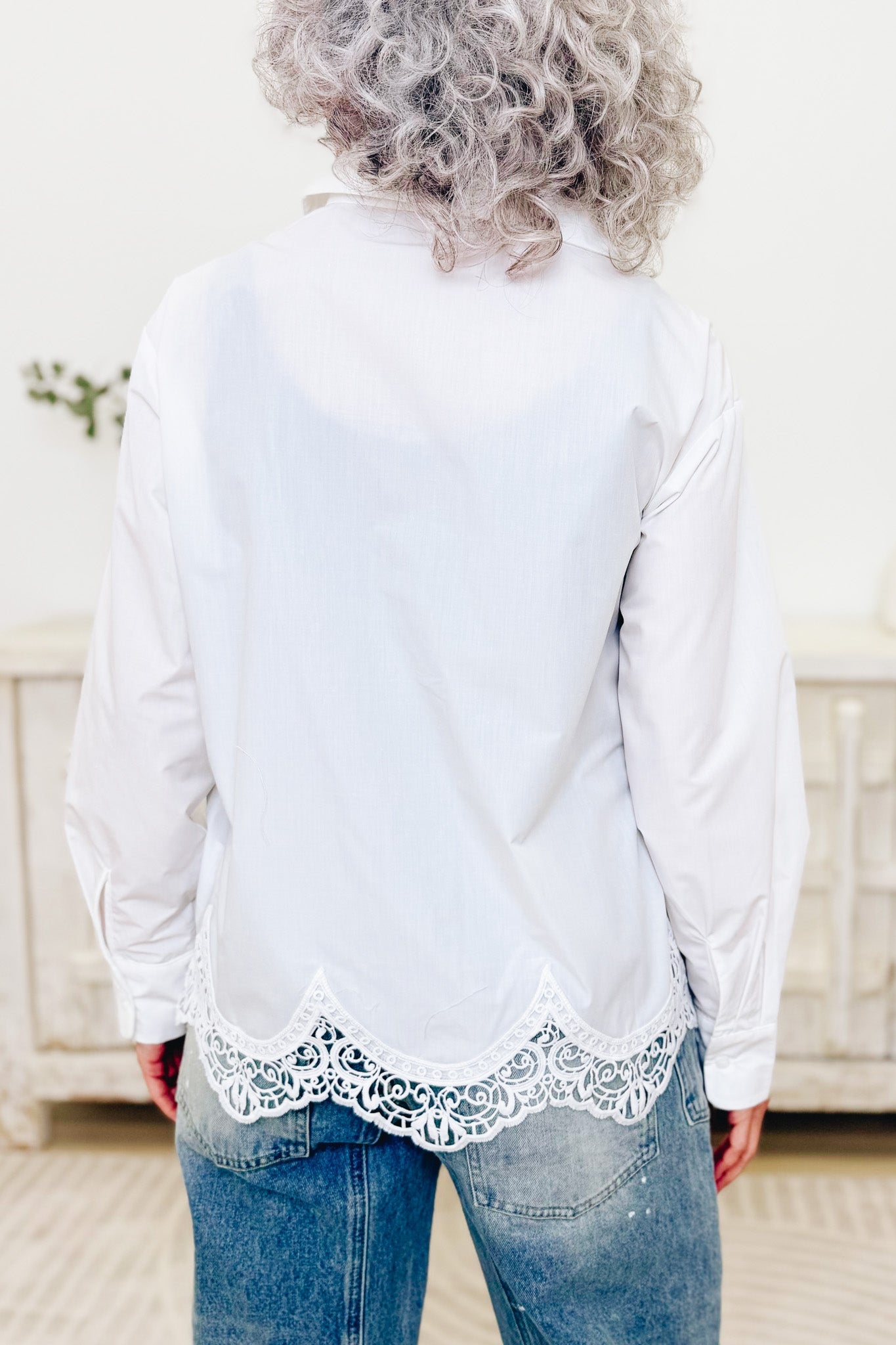 Cut Out For Greatness Button Down Top
