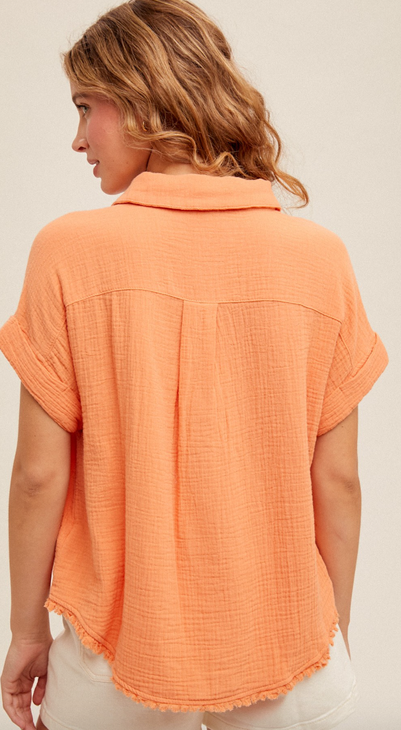 Hip Hip Hooray Button Down Top - 2 Colors!