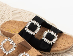 Ccocci Jamie Rhinestone Sandals - 2 Colors