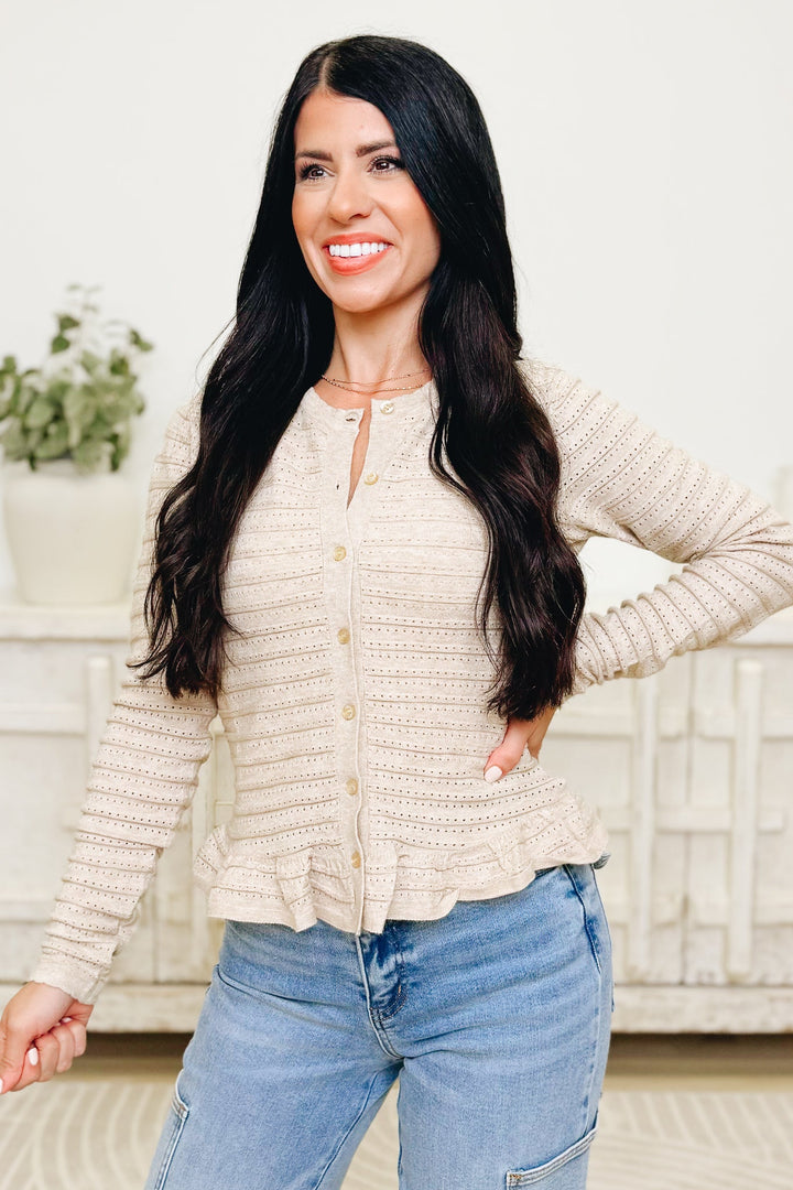 Thread Lightly Ruffle Sweater Top
