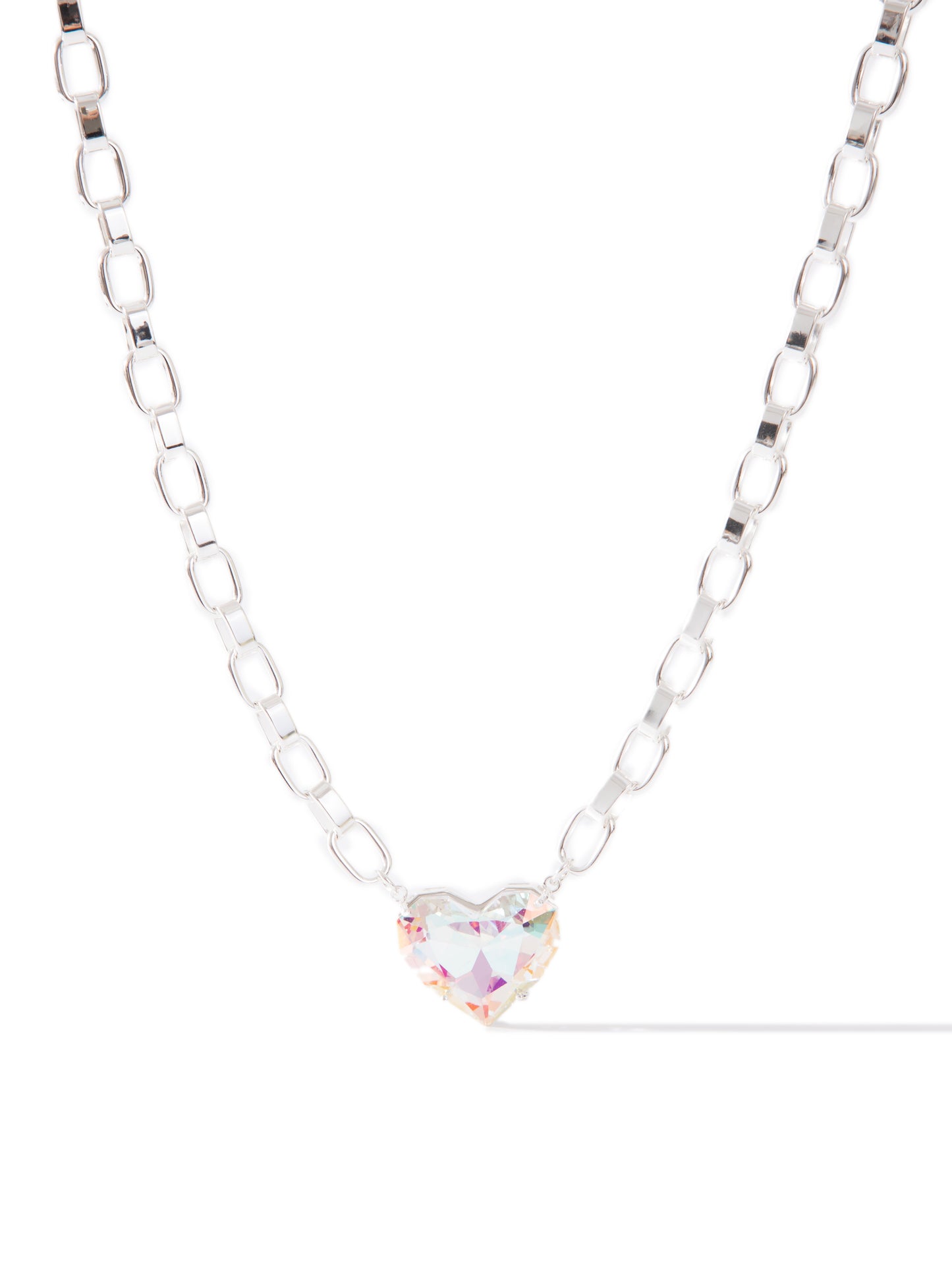 Summer Love Necklace - Liquid Metallic Pearl White