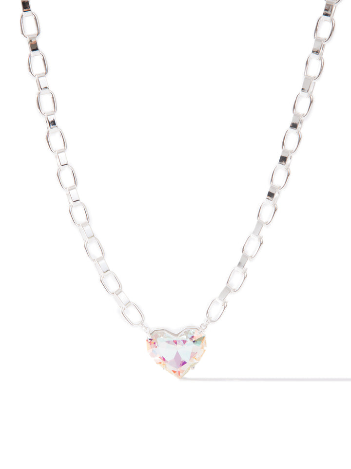 Summer Love Necklace - Liquid Metallic Pearl White