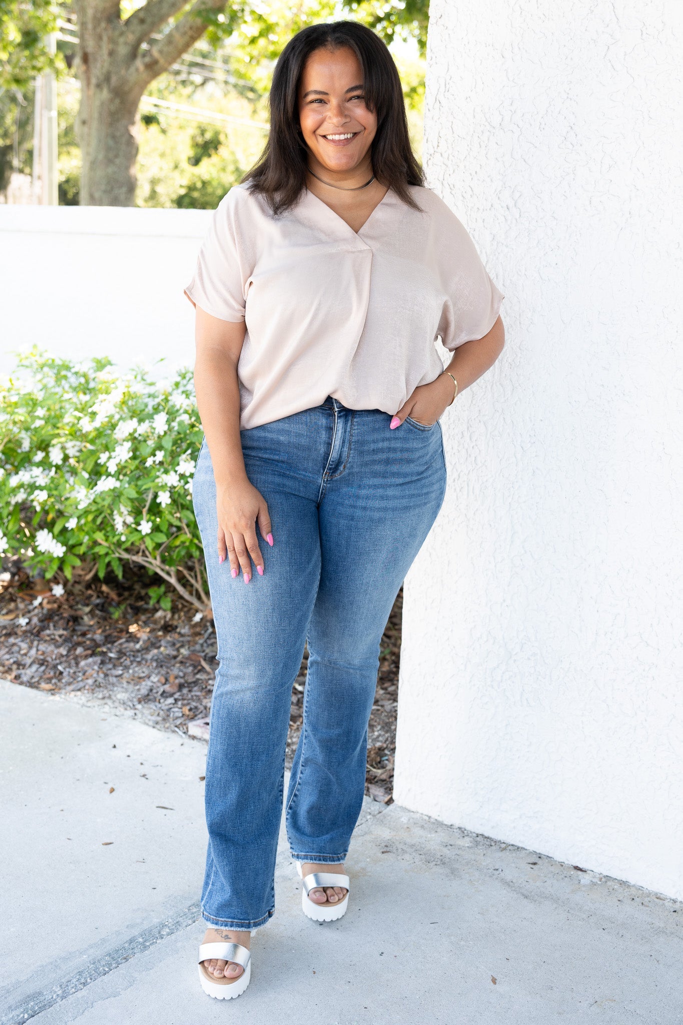 Judy Blue Sweet Escape Mid Rise Vintage Bootcut Jeans