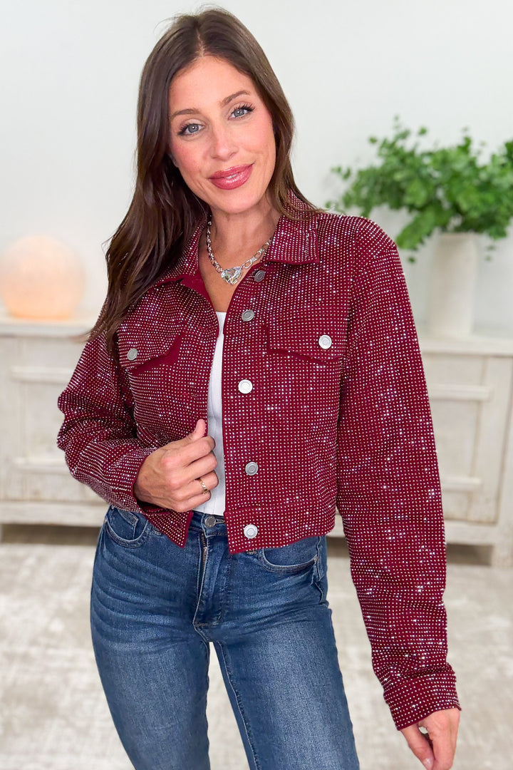 **PRE ORDER** Spark & Spice Rhinestone Jacket