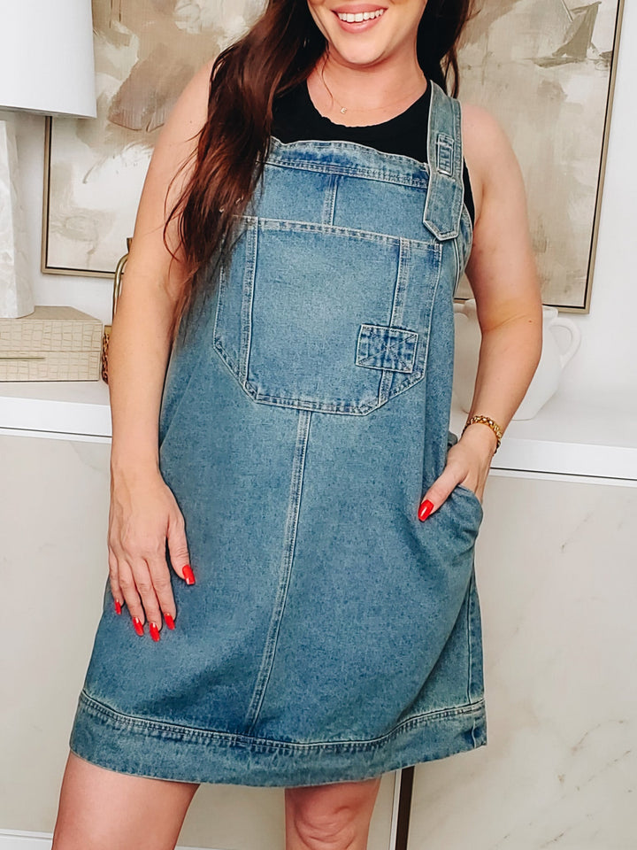 Your Worthy Overall Mini Dress