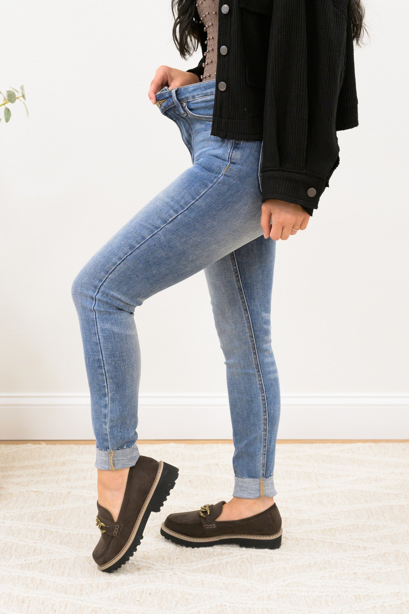 Moving On Up By Judy Blue - High Rise Tummy Control Vintage Skinny Jeans