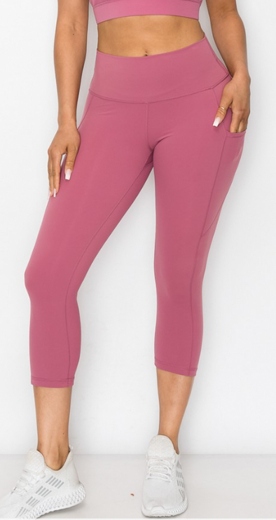 Seize The Day Capri Leggings With Pockets - 5 Colors!
