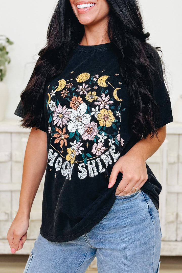 Moonlit Summer Nights Floral Graphic Tee