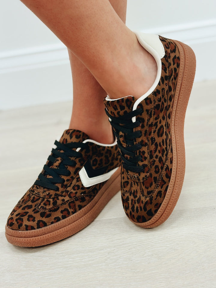 Legend Platform Strip Sneakers - Leopard