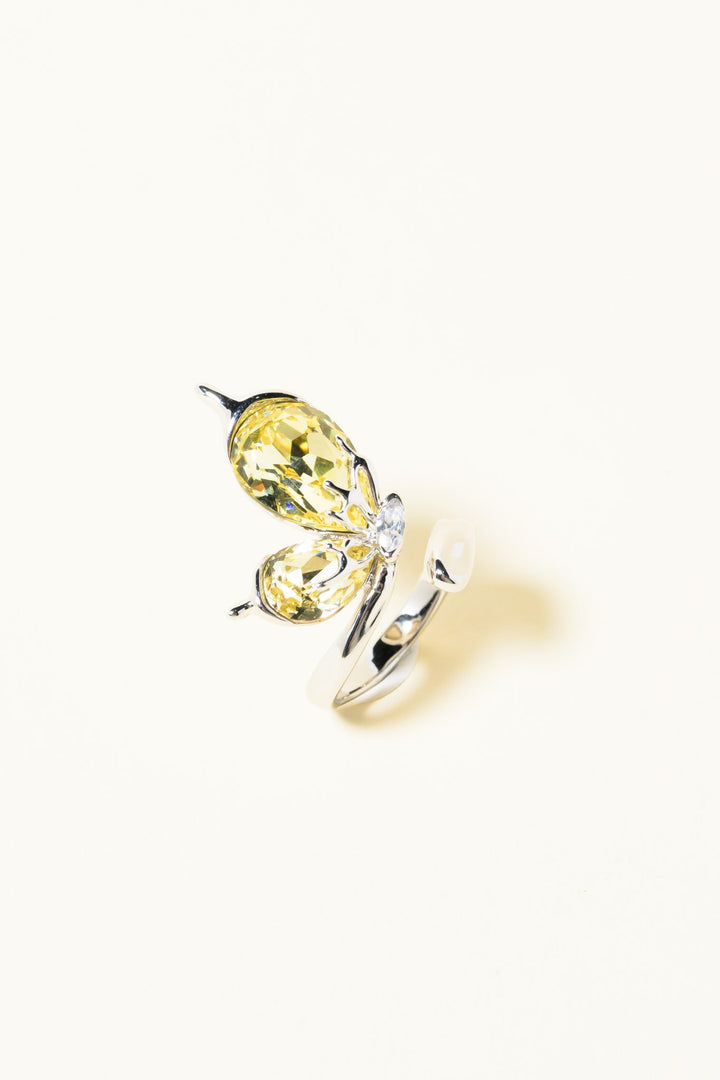Midnight Ring - Silver Daisy